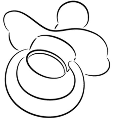 Download High Quality Pacifier Clipart Outline Transparent Png Images
