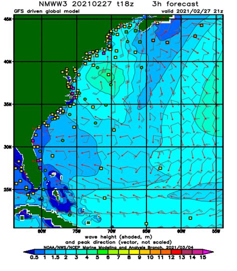 Atlantic Ocean Sea Wave Height Forecast - Cruise Ship Weather