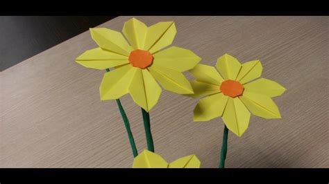 Simple Origami Video Youtube How To Make An Easy Origami Flower