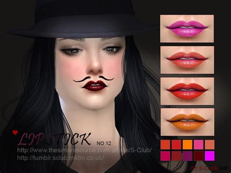 The Sims Resource S Club Wm Ts4 Lipstick 12