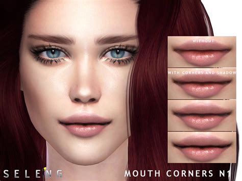 The Sims Resource Mouth Corners N1