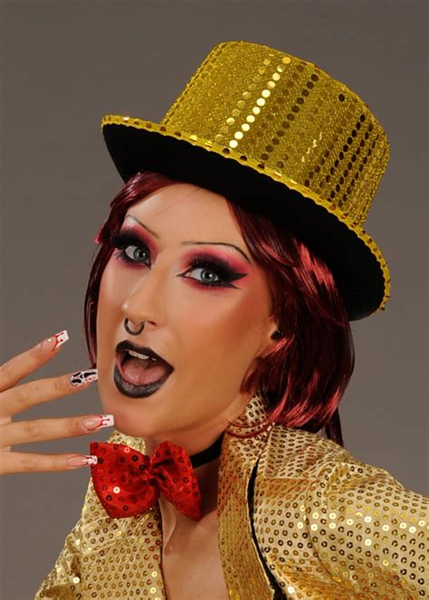 Rocky Horror Columbia Style Gold Sequin Top Hat 48263 RH Struts