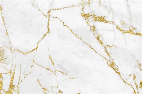 White Gold Marble Texture Pattern Background With High