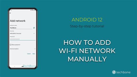How To Add Wi Fi Network Manually Android 12 Youtube
