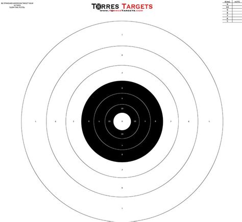 B6 Bullseye Target Black And White From
