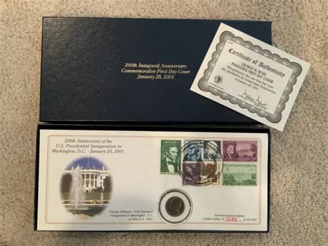 George W Bush 2001 Inauguration Commemorative First 1st Day Cover