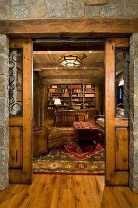 38 The Top Home Library Design Ideas With Rustic Style Page 31 Of 40