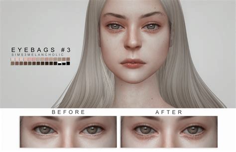 Highlight 6 Contacts 53 And Eyebags 3 By Sims3melancholic