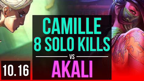 CAMILLE Vs AKALI TOP Early Solo Kills Solo Kills Winrate KR Master V