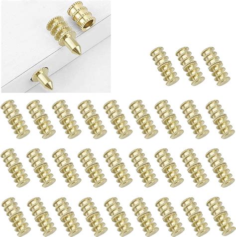 Ufurmate Table Pin Sets With Sockets 30pcs Zinc Alloy Table Leaf Dowel