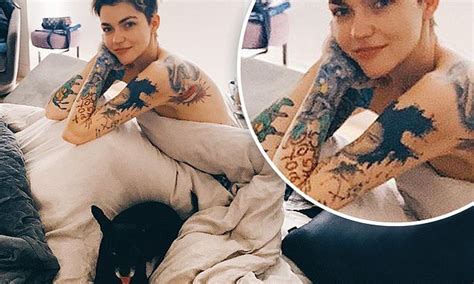 Ruby Rose Shows Off Her Tattoos As She Poses In The Nude