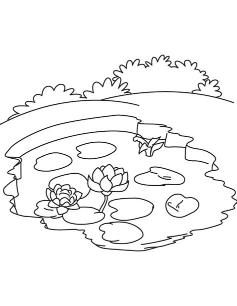 Lake Nature Printable Coloring Pages Coloring Home