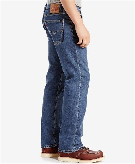 Levis Mens 505 Regular Straight Fit Stretch Jeans Macys