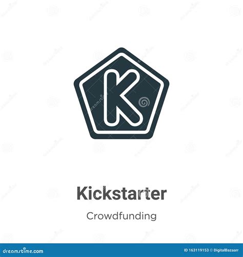 Kickstarter Vector Icon On White Background Flat Vector Kickstarter