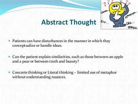 Mental State Examination Abstract Thinking Insight And Judgment