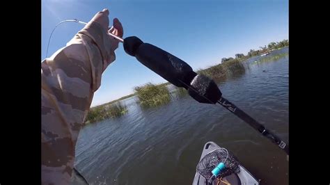Kayak Bass Fishing Paradise Point Stockton Ca YouTube