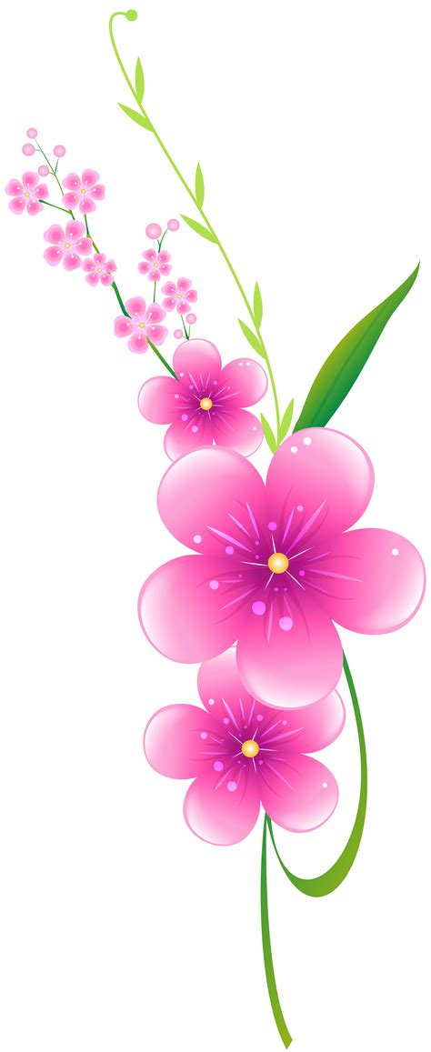 All png images can be used for personal use unless stated otherwise. Floral Pink Decoration PNG Clip Art | Gallery Yopriceville ...