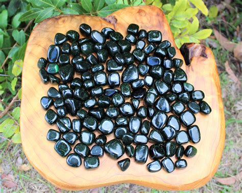 Green Goldstone Tumbled Stones Choose How Many Pieces Premium Quality