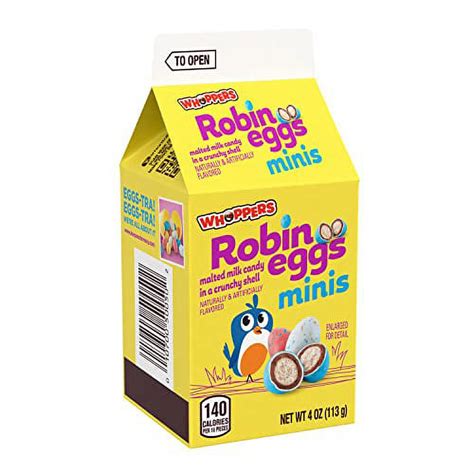 Whoppers Mini Robin Eggs Malted Milk Treats Bulk Easter Candy 4 Oz