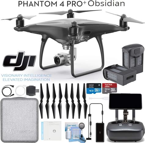 Dji Phantom 4 Pro Plus Obsidian Quadcopter Drone With Spare