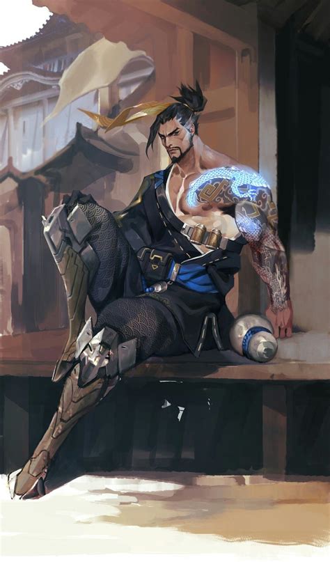 overwatch hanzo 만화 소녀 그리기 오버워치 병사