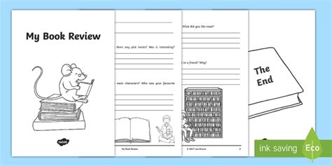 Interactive Story Review Template | 5–7 | Reading Resources