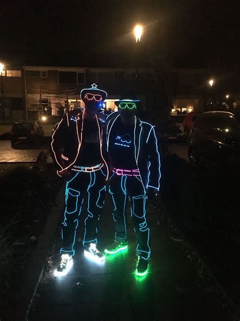 Electroluminescent Wire Led Suit At Soul Party Celebration Neon Party