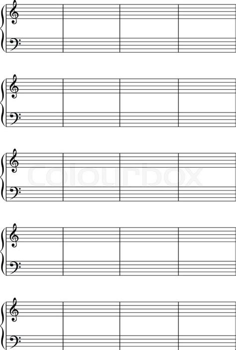 Free printable staff paper (also known as manuscript paper and blank sheet music ). Blank Sheet Music Treble Clef And Bass Clef - Shouldirefinancemyhome