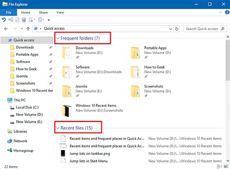 Delete Recent Frequent From File Explorer On Windows 10