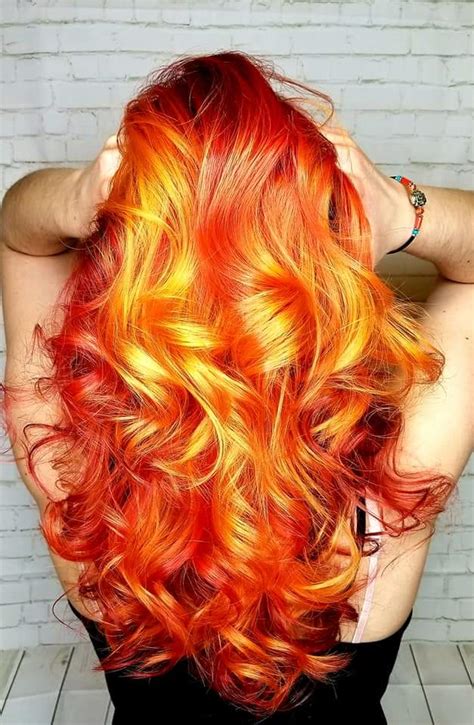 Sunset Fire Hair R Hair