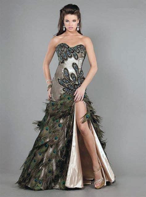 26 Best Peacock Dresses Images Peacock Dress Peacock Prom Dress Dresses