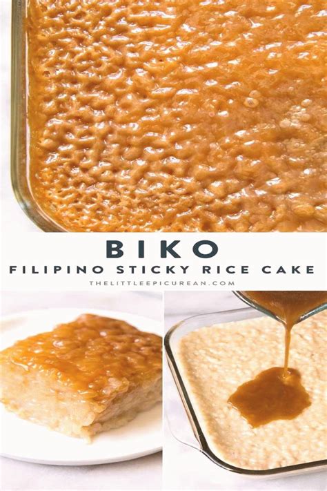 Sometimes, the rice cakes begin to fall apart and look like they have been shredded while they are cooking. Biko Filipino Sticky Rice Cake in 2020 | Filipino food ...