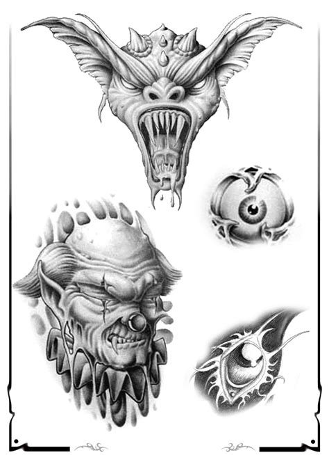 And Demons Skull And Demon Tattoo Designs Skulls And Smoke Drawings