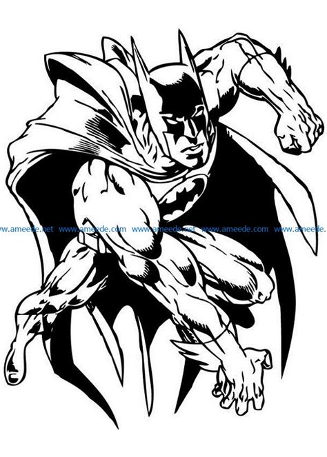Batman File Cdr And Dxf Free Vector Download For Print Or Laser