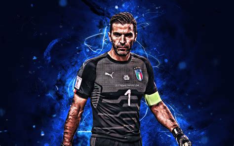 Enjoy a big surprise now on dhgate.com to buy all kinds of discount football wallpapers 2021! Download wallpapers Gianluigi Buffon, goalkeeper, Italy National Team, soccer, footballers, neon ...