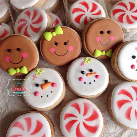 Gingerbread Man Snowman And Peppermint Candy Cane Cookies By Twice
