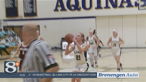 Aquinas Girls Stay Perfect In Mvc With Win Over Holmen Youtube