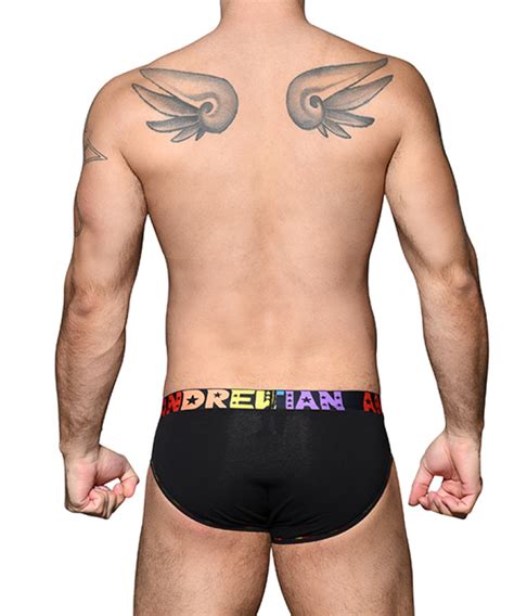 Andrew Christian Almost Naked Pride Cotton Brief Black Andrew