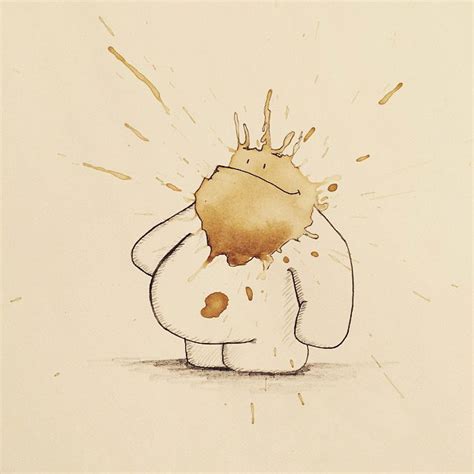 Random Coffee Stains Turned Into Monsters By Stefan Kuhnigk Demilked
