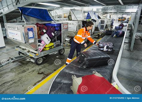 Loading And Unloading Operations And Baggage Control At The Airport