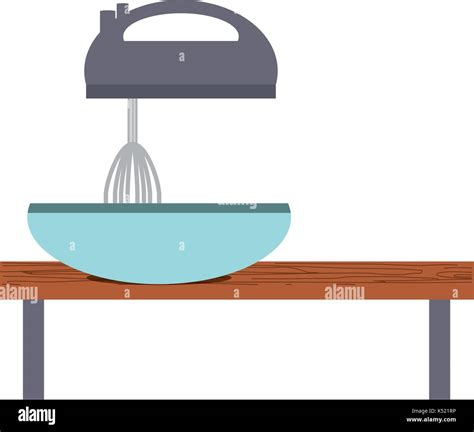 Kitchen Table Vector Illustration Stock Vector Image And Art Alamy