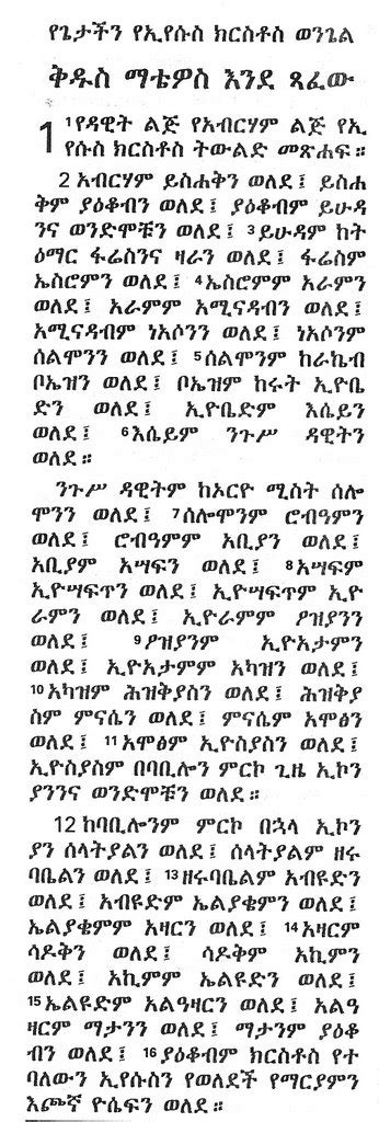 The Bible In Amharic