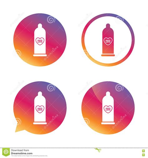 Condom Safe Sex Sign Icon Barrier Contraceptive Stock Vector Illustration Of Barrier Chat