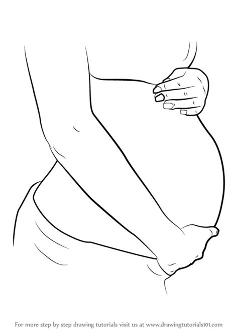 Learn How To Draw Pregnant Belly Other People Step By Step Drawing