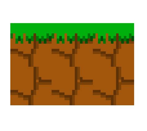 Super Mario Bros Ground Blocks But Is Grass And Dirt But Better