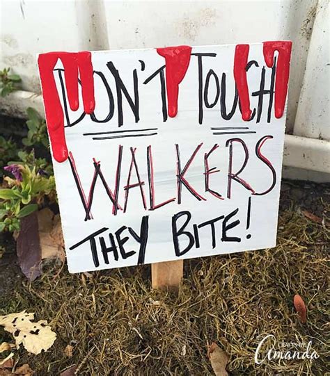Only good things can come from opening this door!! DIY Walking Dead Door: Don't Open, Dead Inside