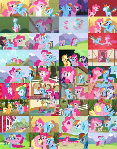 Pinkiedashrainbowpie Collage By Xhalesx My Little Pony Poster Mlp