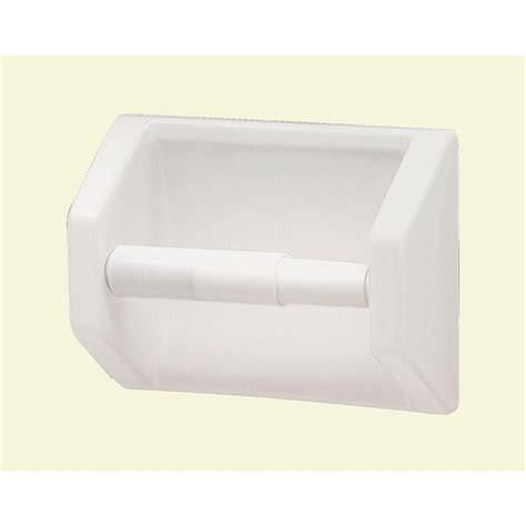 I know, i should have checked them. Lenape Toilet Paper Holder in White, Ceramic | Recessed ...