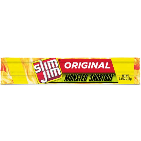 Slim Jim Monster Shortboi Meat Stick Original Flavor Keto Friendly