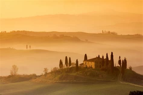 Italy Tuscany Countryside With Beautiful Landscapes Place For Visit